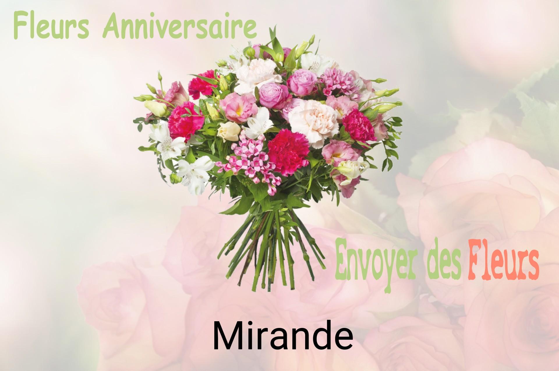 Bouquet de fleurs d’anniversaire livré à Mirande