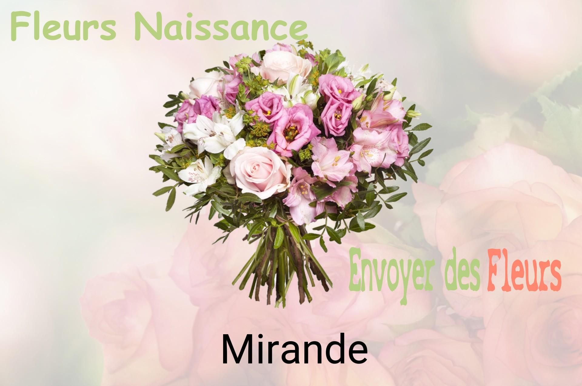 Bouquet de fleurs de naissance livré à Mirande